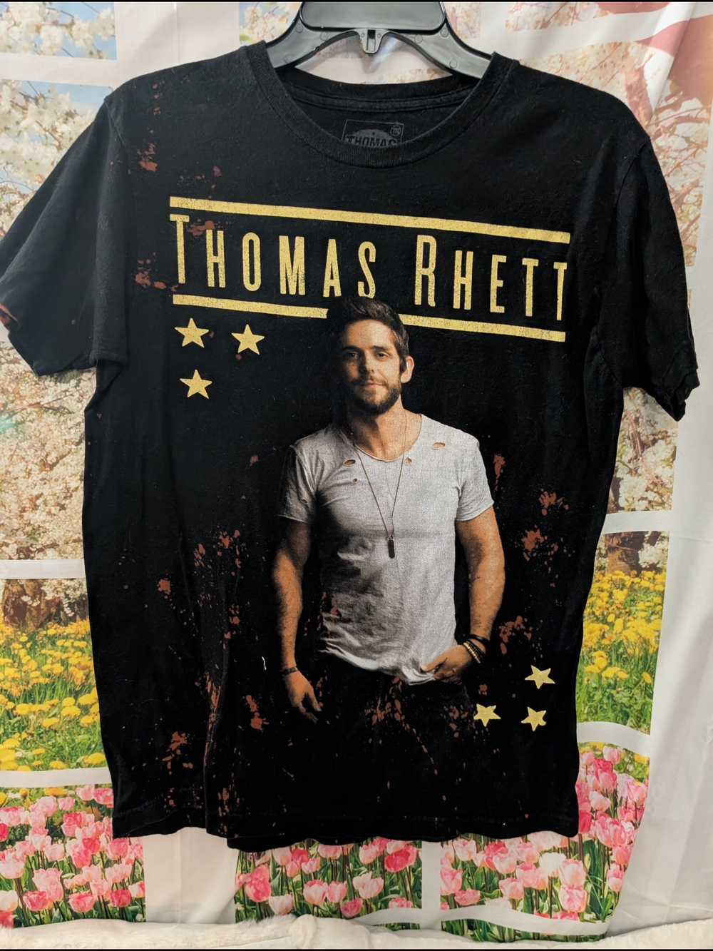 Thomas Rhett Men’s Black Graphic Short Sleeve Tee